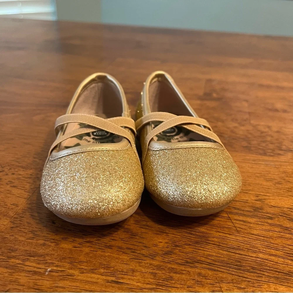 Livie & Luca Aurora Gold sparkle Glitter Dress Shoes size 5